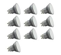 Ampoule spot GU10 LED 4.5W équivalent 40W - allumage instantanée angle large 120° - LED SMD (Blanc Naturel 4100K, Lot de 10)