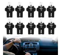 Ampoule Tableau de Bord B8.5D LED,Pack de 10 Ampoules LED pour Tableau de Bord de Voiture,DC 12V 2W,Générique Ampoule Compteur à Branchement Direct,Lampe d'affichage de Commande Centrale Jaune Chaud