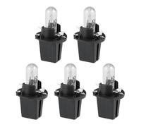 Ampoule tableau de bord SOURCING MAP 5pcs DC 12V 1,2W T5 Ampoule Tableau de Bord Jaune Clair pour Voiture Interne