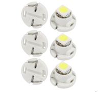Ampoule tableau de bord SOURCING MAP 6pcs SMD LED Blanc 5050 T4.7 Auto Voiture Compteur tableau bord interne ampoule