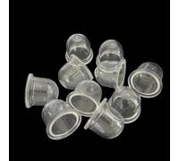 Ampoule transparente for amorceur de carburateur à huile, tronçonneuse, débroussailleuse, 19 ou 22 mm, lot de 10.(22 mm)
