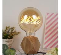 Ampoule Vintage Edison, 40W Edison Vis Ampoule Dimmable Vintage Ampoules E27 Ampoules Décoratives Chaudes (Hello)