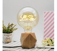 Ampoule Vintage Edison, 40W Edison Vis Ampoule Dimmable Vintage Ampoules E27 Ampoules Décoratives Chaudes (Love)