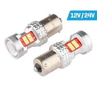 Ampoule VISION R5W/R10W BA15s 12/24V 13x 3030 SMD LED , non polaire, CANBUS, blanc, 2 pces