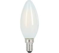 Ampoule Filament Led, E14, 470lm Remp. 40w, Amp. Bougie, Mate, Blc Chd