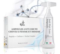 Ampoules Anti Chute Cheveux Femme et Homme Ritalia® - Soin Capillaire Naturel à Base de Sérum et Complexe Bioactif - Traitement Contre la Perte et la Chute de Cheveux avec Effet Repousse et Force