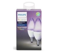 Ampoules connectées PHILIPS HUE E14 x 2 - Multicolore