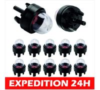 Ampoules d'amorçage - ZISONIX - Lot de 10 - Transparent - Compatible Stihl, Ryobi, McCulloch