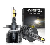 Ampoules de Phare LED, 250W 50000LM 600% Plus Lumineux Kit de Conversion de phares LED 6000K Blanc Froid IP68 étanche Ampoule halogène Remplacement Installation Rapide,H7