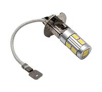 Ampoules de phare Riloer H3, ampoules antibrouillard 12V 2PCS LED/feux de jour DRL de véhicule, lumière blanche 6000K