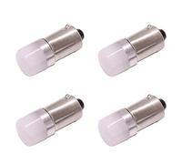 Ampoules de voiture LED de BA9S T4W, lampe blanche 6000K de 9V-24V 200LM SMD 3030, pour feux de plaque d'immatriculation d'éclairage intérieur, lumières de dôme, feux de carte, paquet de 4