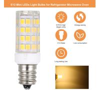 Ampoules E12 Mini LEDs Usage Domestique 5W Ampoules Economiques pour Réfrigérateur Micro-ondes Cuisinière Hotte