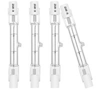 Ampoules éco halogènes R7S 78mm 160W 230V 2450lm blanc chaud 2700K T3 Ampoule de type J pour le travail, la sécurité, les éclairages paysagers, les lampadaires (lot de 4)