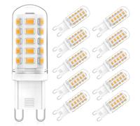 Ampoules G9 LED 3W Équivalent 33W 40W 50W G9 Halogène Lampe, Blanc Chaud 3000K, 320LM, 360 Degrés, Sans Scintillement, CRI 83+, AC/DC 220-240V, Non Dimmable, Paquet de 5 (Blanc Chaud 2700K 10 Pack)