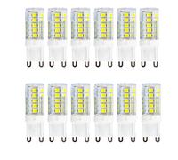 Ampoules G9 LED 3W(Halogène Équivalent 30W)Blanc Froid 6000K 300Lumen AC220-240V Angle de Faisceau 360 ° Économie D'énergie G9 Lampe Pas de Dimmable(Paquet de 12) [Classe Énergétique A++]