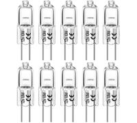 Ampoules halogènes G4 10W 12V T3 JC Type 2 broches de remplacement de base pour armoire Puck Light Track Lighting Dimmable (10