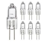 Ampoules halogènes G4 6v 10W 20W, 2700k, lampes capsule à base bi-broches Jc Type dimmable, angle de faisceau de 360° pour lustres, sous le meuble, éclairage paysager (6pcs/6V-5W)