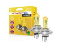 AMPOULES HALOGENES H4 P43T 12V 60/55W JAUNE (BLISTER) X2 MTECH