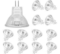 Ampoules Halogènes MR11(Pack de 12),Lampe Halogène GU4 12V 20W, 2 Broches Ampoule Halogene 2700K Blanc Chaud