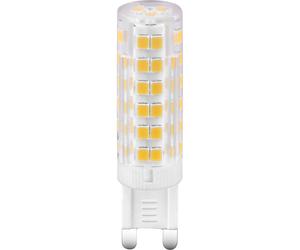 Ampoules LED 4,2 watts ampoule G9 lampe 400 lumens 3000K forme d'ampoule blanc chaud, DxH 1,55x6 cm