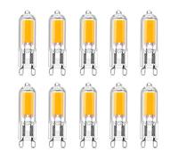 Ampoules LED Aiwerttes G9, 200LM Ampoule LED G9 capsule en verre transparent, 2W = 25W équivalent halogène, blanc chaud 2700K, AC 220 ~ 240V G9 bi-pin à économie d'énergie, paquet de 10