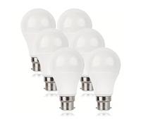 Ampoules LED B22 A19 A60 9w équivalent 75w Ampoule économie D'énergie éclairage Pas Scintillement Non Dimmable Pour L'éclairage Chambre Coucher Salon Maison(B22 9W warm white 3000K,6-pack)