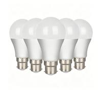 Ampoules LED B22 Culot À Baïonnette Non Dimmables Culot Standard B22d Sans Scintillement IRC 80+° for Lustres Et Lampes De Table Éclairage Domestique Lot De 5(Cool White 6000K,9W)