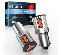 Ampoules LED BA9S T4W 64111 53 57 1895 9-60V pour Lumières de courtoisie de Porte latérale de Dôme de Voiture Lumières de Carte Éclairage Intérieur de Voiture avec Puces 3020 11SMD Rouge Paquet de 2