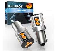 Ampoules LED BA9S T4W 64111 53 57 1895 9-60V pour Lumières de courtoisie de Porte latérale de Dôme de Voiture Lumières de Carte Éclairage Intérieur de Voiture avec Puces 3020 11SMD Ambre Paquet de 2