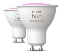 Ampoule LED connectée PHILIPS Hue White & Colors GU10 x2