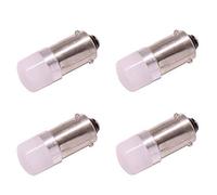 Ampoules LED de voiture BAX9S H6W, lampe blanche 6000K 9V-24V 200LM SMD 3030, pour feux de plaque d'immatriculation d'éclairage intérieur, feux de dôme, feux de carte, clignotants, paquet de 4