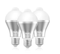 Ampoules LED Détecteur de Mouvement, Haofy 9W PIR Infrarouge Détecteur de Mouvement Ampoule, Eclairage Décoratif pour Escaliers, Garage,Couloir, Passerelle, Jardin(E26/E27 Blanc Froid 600 lumens paque