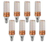 Ampoules LED E14 Blanc Froid 6000K 16W Équivalent 160W Non Dimmable Sans Scintillement Longue Durée de Vie Pour Lustre Plafonnier Lampe de Table Pacco da 8
