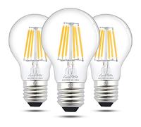Ampoules LED E27 Basse Tension AC/DC 12V-24V Blanc Chaud 2700K 6W 600lm A60 Lampe à filament à LED Edison ES Vinatge Incandescence 60W équivalent, CRI 80 + pour RV Camper Marine 3-Pack