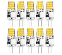 Ampoules LED G4 12V 2W Équivalent 20W Ampoule COB AC/DC IRC 80+ Pour lustres appliques murales éclairage d'armoires lampes de table Non dimmable(Natural White 4000K,10 pack)