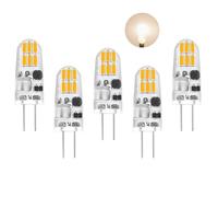 Ampoules LED G4,12V AC/DC Blanc Naturel 4000K,160LM Pas de Scintillement,1.5W Remplace les Ampoules Halogènes 15W, Petites Ampoules à LED à culot fixe,Pour Hotte D'aspiration Pour la Cuisine, Lot de 5