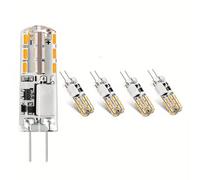 Ampoules LED G4 1W Équivalent 15W 12V AC/DC IRC 80+ Sans scintillement 110 lumens Pour lustres appliques murales éclairage placards lampes table Non dimmable(Warm White 3000K,5pack)