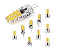 Ampoules LED G4 à Intensité Variable, AC/DC 12-24V, Blanc Naturel 4000K, 250LM Pas de Scintillement Ampoule, 2W Remplace Les Ampoules Halogènes 20W, Pour Hotte d'aspiration Pour la Cuisine, Lot de 10