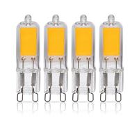 Ampoules LED G9 3W équivalent 30W Intensité variable IRC 80+ 300 lm Éclairage à 360° Pour lustre plafonnier lampe de table chambre cuisine salon(Cool White 6000K,4pcs)