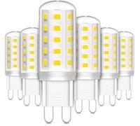 Ampoules LED G9 3W Équivalent 30W Sans scintillement (IRC) > 80 Pour lustre plafonnier lampe de table usage intérieur maison et bureau non variabl(Cool White 6000K)