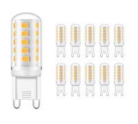 Ampoules LED G9 3W remplacement 30W Économie d'énergie Sans scintillement Non variable Pour lustre plafonnier lampe table usage intérieur maison bureau(Warm White 3000K)
