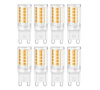 Ampoules LED G9 3W remplacement 30W Sans scintillement Économie d'énergie Non variable Pour lustre plafonnier lampe de table usage intérieur maison ou bureau(Cool White 6000K)