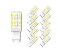 Ampoules LED G9, 4W Ampoule Economie d Energie, SMD 2835, Equivalent 40W Ampoules Incandescente, Blanc Froid 6000K/ 400 Lumens, AC 220-240V, Non Dimmable, Lot de 10