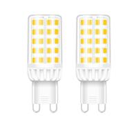 Ampoules LED G9 4W remplacement 40W Sans scintillement Angle faisceau 360° Pour lustre plafonnier lampe table usage intérieur maison bureau (non variable)(Warm White 3000K,2pack)