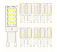 Ampoules LED G9 5W Équivalent 50W Sans scintillement Angle faisceau 360° (IRC) > 80 Pour lustre plafonnier lampe table usage intérieur maison et bureau non variable(Cool White 6500K)