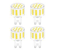 Ampoules LED G9 5W No Dimmable,5W Ampoules LED équivalent aux ampoules halogènes de 50W,500lm,Blanc Froid 6000K,AC 220-240V,Culot G9 Standard,Angle du faisceau 360°,Lot de 4
