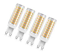 Ampoules LED G9 9W Équivalent 90W 3000K - 6000K Sans scintillement Économie d'énergie (IRC) > 80 Pour usage intérieur maison et bureau Intensité non variable(Warm White 3000K,4pcs)