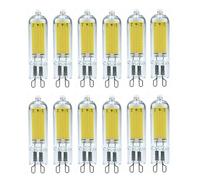 Ampoules LED G9 Dimmable 3W/5W/7W (équivalent 30W/50W/70W) IRC 80+ 300/500/700 lm Pour lustres plafonniers lampes de table chambres cuisines salons(Cool White 6000K,3W 12pack)