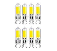 Ampoules LED G9 intensité variable 3W équivalent 30W Angle de faisceau 360° IRC 80+ 300 lm Idéal pour lustres plafonniers lampes table chambres cuisines salons(Cool White 6000K,8pack)