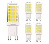 Ampoules LED G9 Intensité variable Blanc chaud 3000K 4W Équivalent 40W Sans scintillement Économie d'énergie Pour lustres plafonniers et éclairage décoratif(Cool White 6000K)